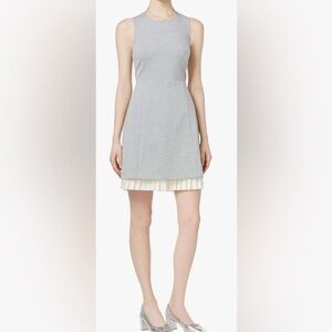 Womens Pleated Sheath Dress dress size M